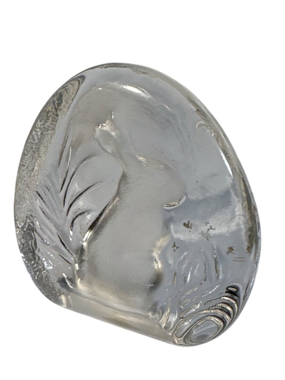 Crystal Zajecar Rabbit Paperweight 3.5" Paperweight Yugoslavia 24% Lead